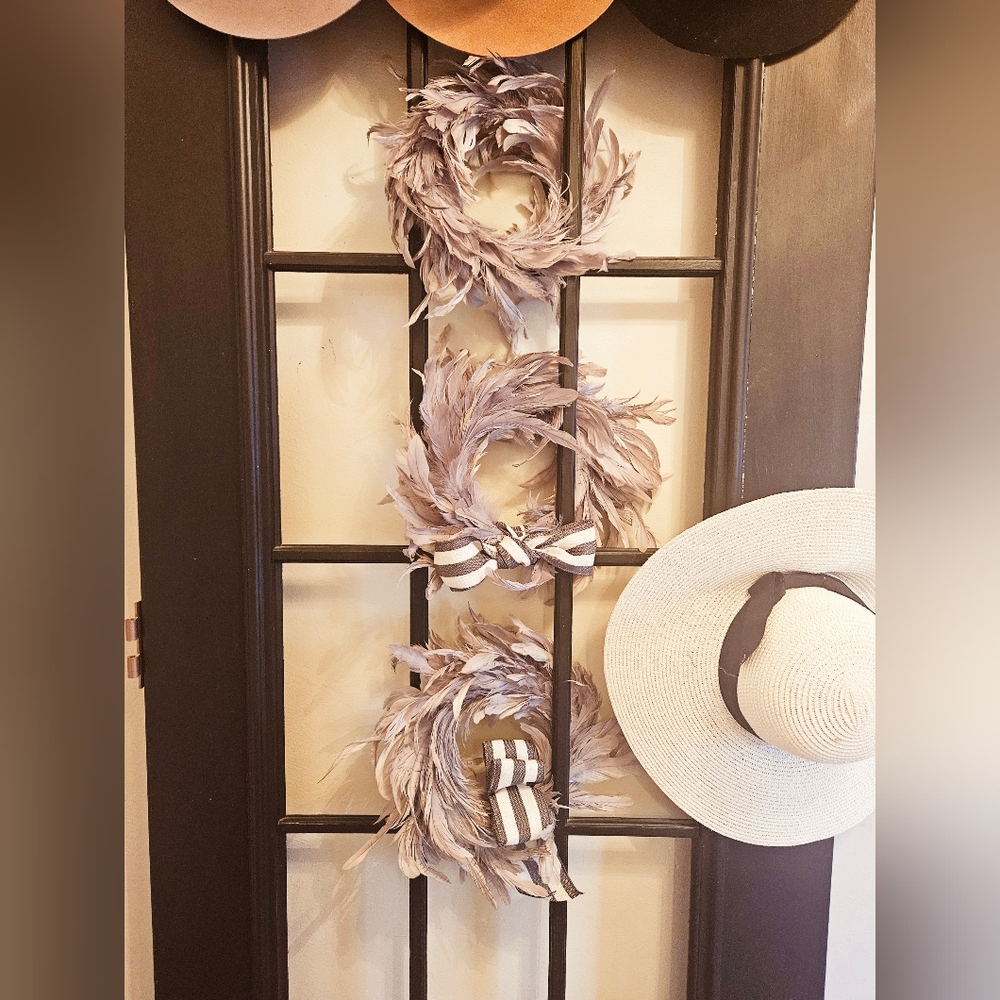 Feathered Trio Of Wreaths